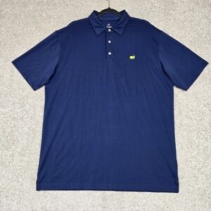 Masters Tech Polo Shirt Blue mens XL Golf Performance Stretch